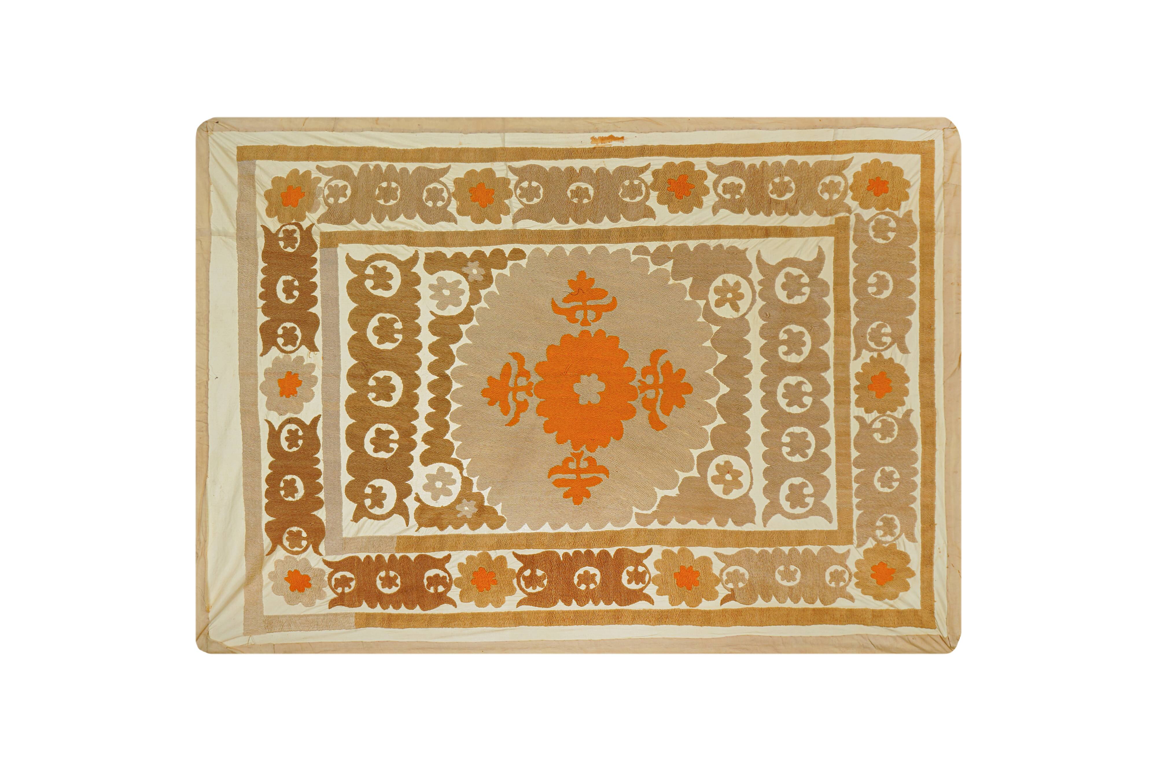 Hand-knotted rug, vintage Turkish rug 103x140 cm
