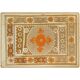 Hand-knotted rug, vintage Turkish rug 103x140 cm