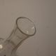 Small vintage soliflore vase in cracked transparent glass – H 17 cm