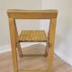 Vintage Aldo Jacober Folding Wooden Chair: Mid-Century Trieste Stool