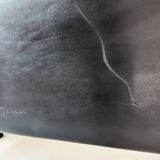 Italian designer leather bench, Enrico Pellizzoni