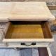 Aero-sanded cherry wood enfilade