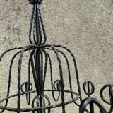 Twisted iron coat rack, 19th century