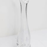 Blown crystal vase Art Vannes France 43 cm