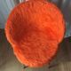 Vintage orange moumoute chair of original 60s