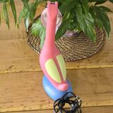 Toucan lamp, vintage flamingo
