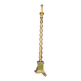 Polychrome gilded carved wood floor lamp ep 1940