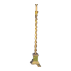 Lampadaire bois sculpté doré polychromé ep 1940