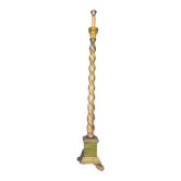 Polychrome gilded carved wood floor lamp ep 1940