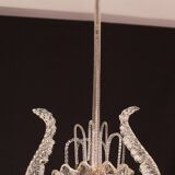 Art Decò Fountain Chandelier By Barovier e Toso, Murano Glass, 1940