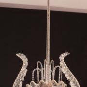 Art Decò Fountain Chandelier By Barovier e Toso, Murano Glass, 1940