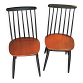 Pair of "Fanett" chairs designed by Ilmari Tapiovaara, circa 1970.