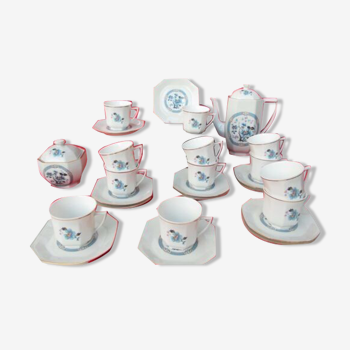 Porcelain Limoges full coffee service décor Asia China