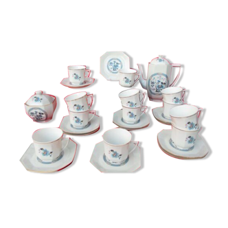Porcelain Limoges full coffee service décor Asia China