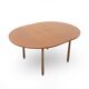 Plateau de table rond en teck, années 1960
