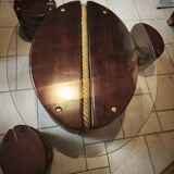 Pulley-type coffee table