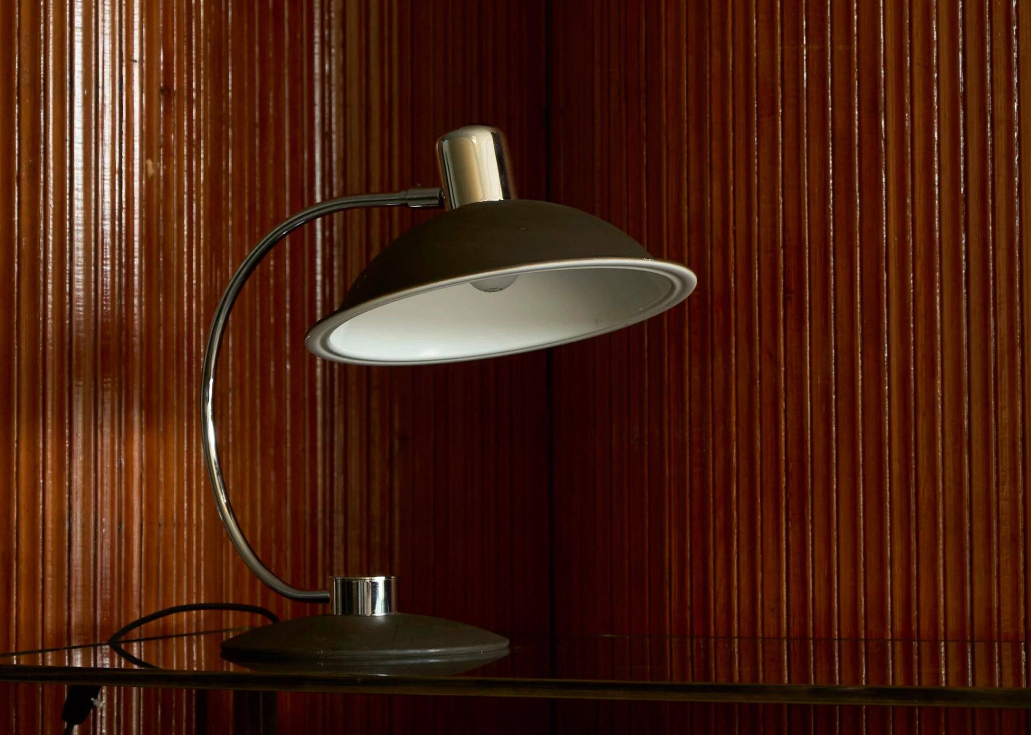 Lampe de table Mid Century réglable en chrome des années 1960