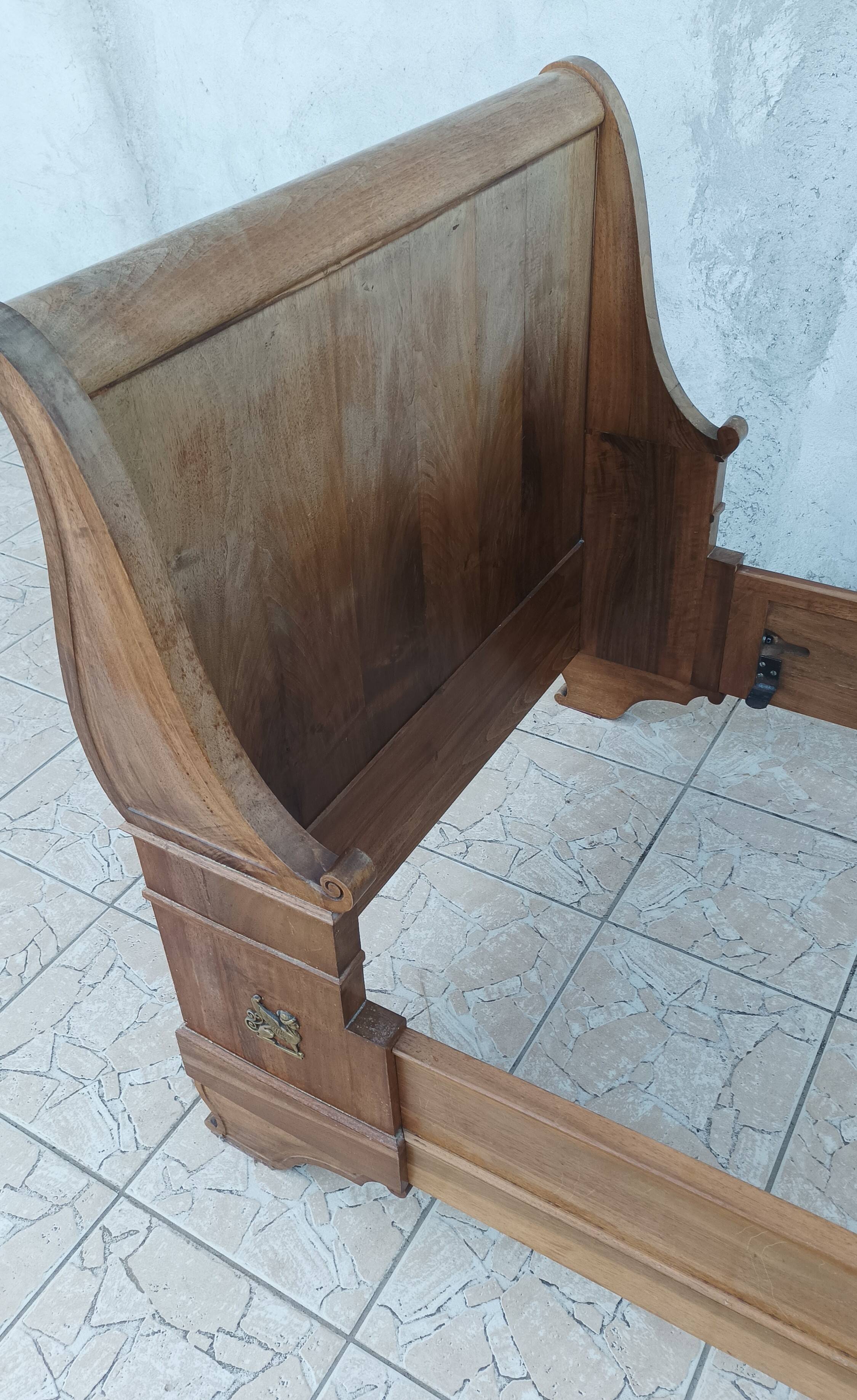 Empire style mahogany bed