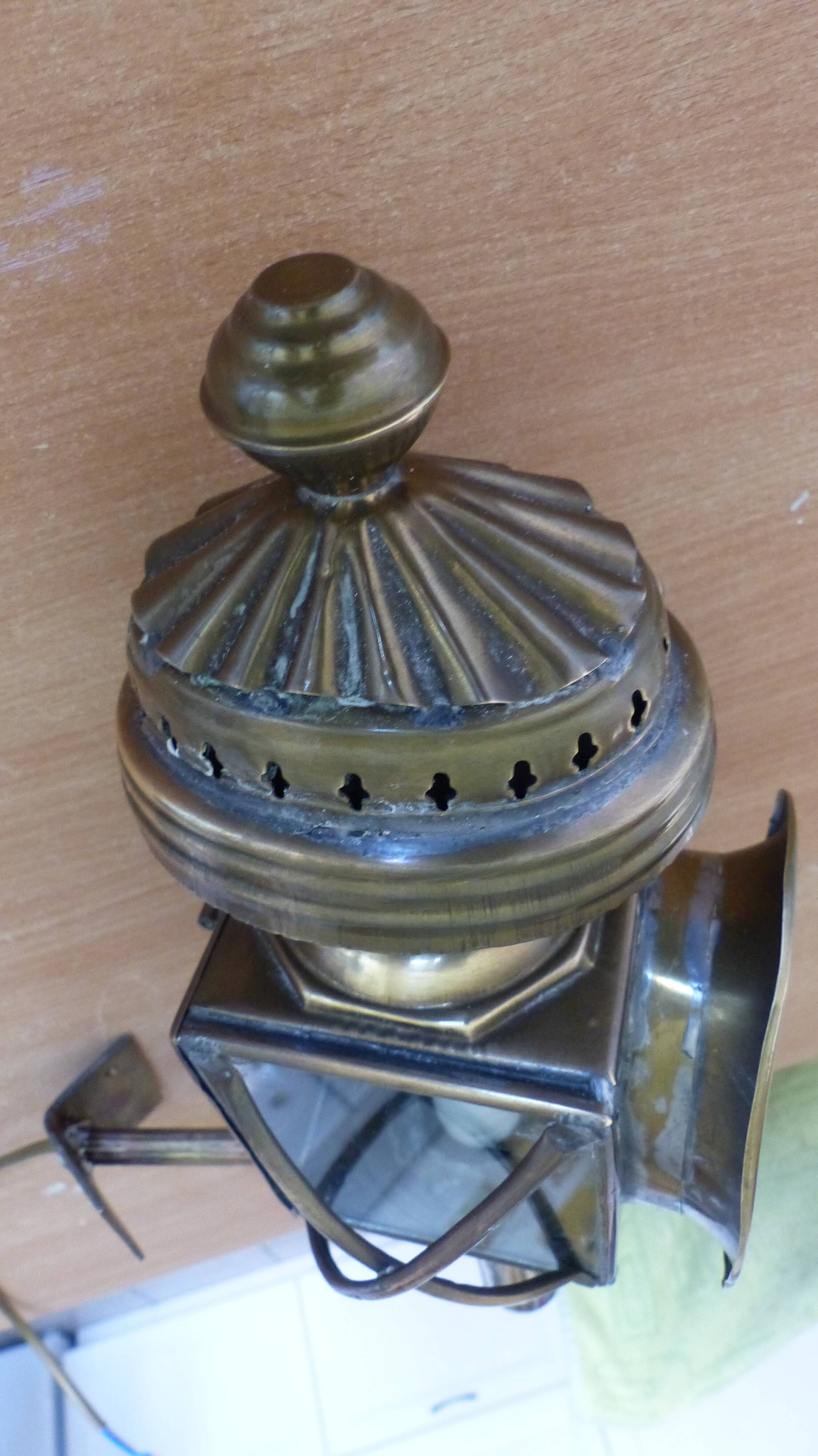 Old carriage lamp