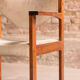 Scandinavian rosewood chairs with armrests, velvet fabrics (x6)