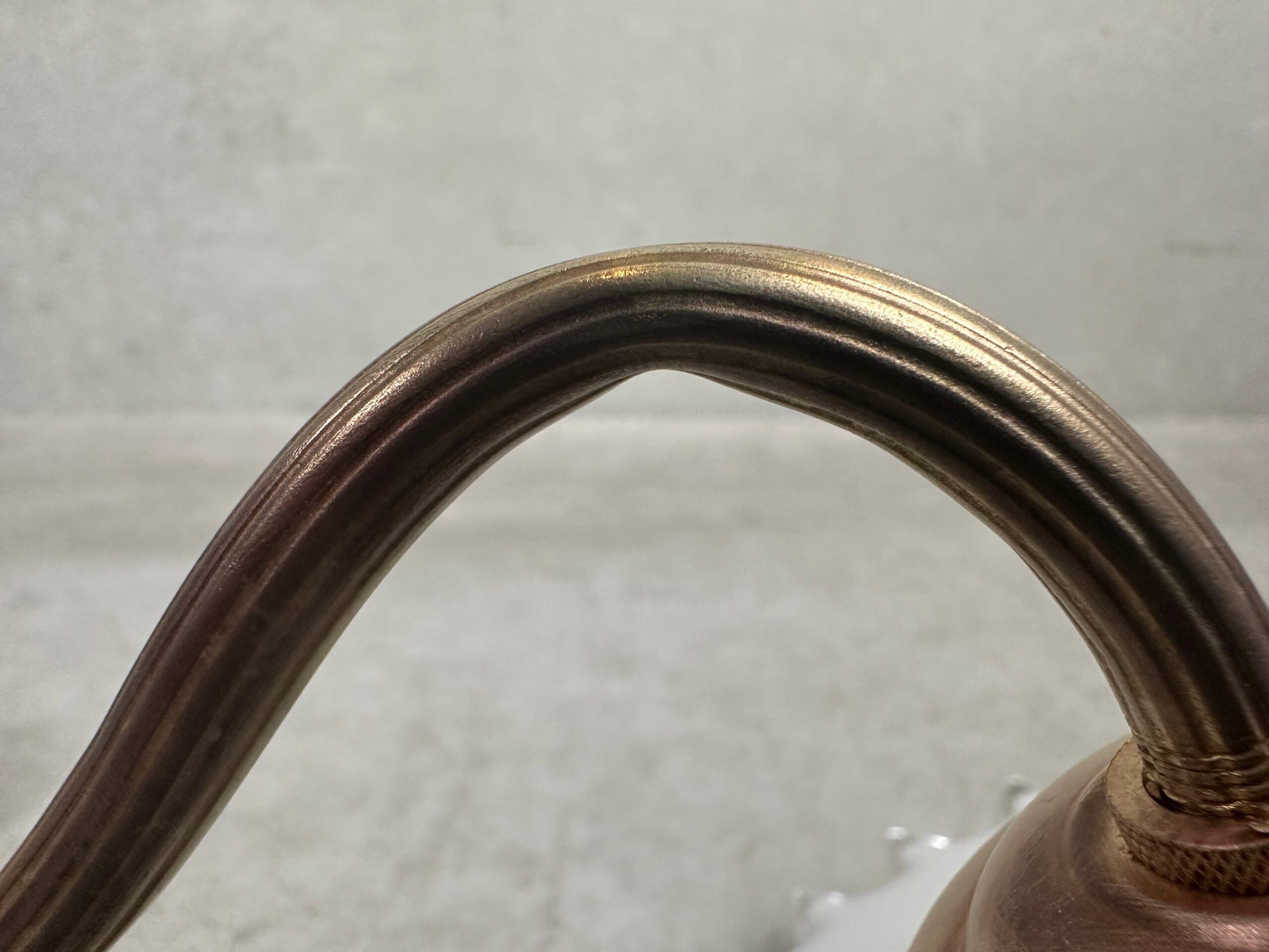 Antique wall lamp – opaline collar lamp with brass holder