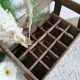 Locker- Old screen-printed wooden bottle holder