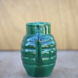 Pitcher St Clément France Lorraine 869, green pitcher, ceramic pitcher