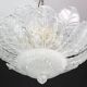 Procida, Murano Clear trasparent Vintage Glass Ceiling Light, 1970s