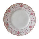 Lot of 7 flat plates in English earthenware ROYAL DOULTON model "Marquise"