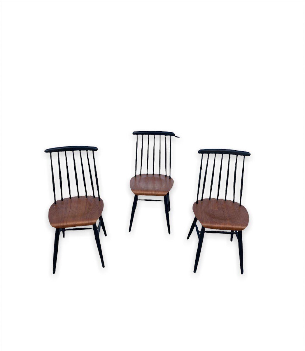 Set of 3 chairs "fanett" by Ilmari Tapiovaara