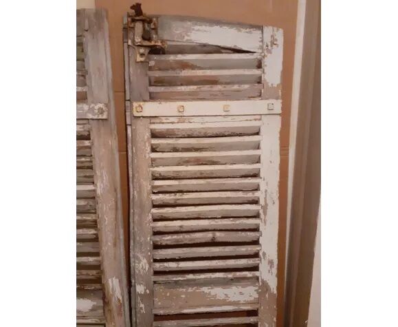 Pair of old shutters