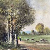 Walk in the countryside at the beginning of the 20th century