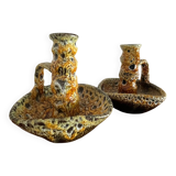 Bougeoir vintage en céramique