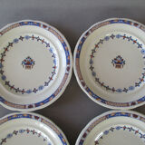 12 bread plate dessert Rouen E. Bourgeois