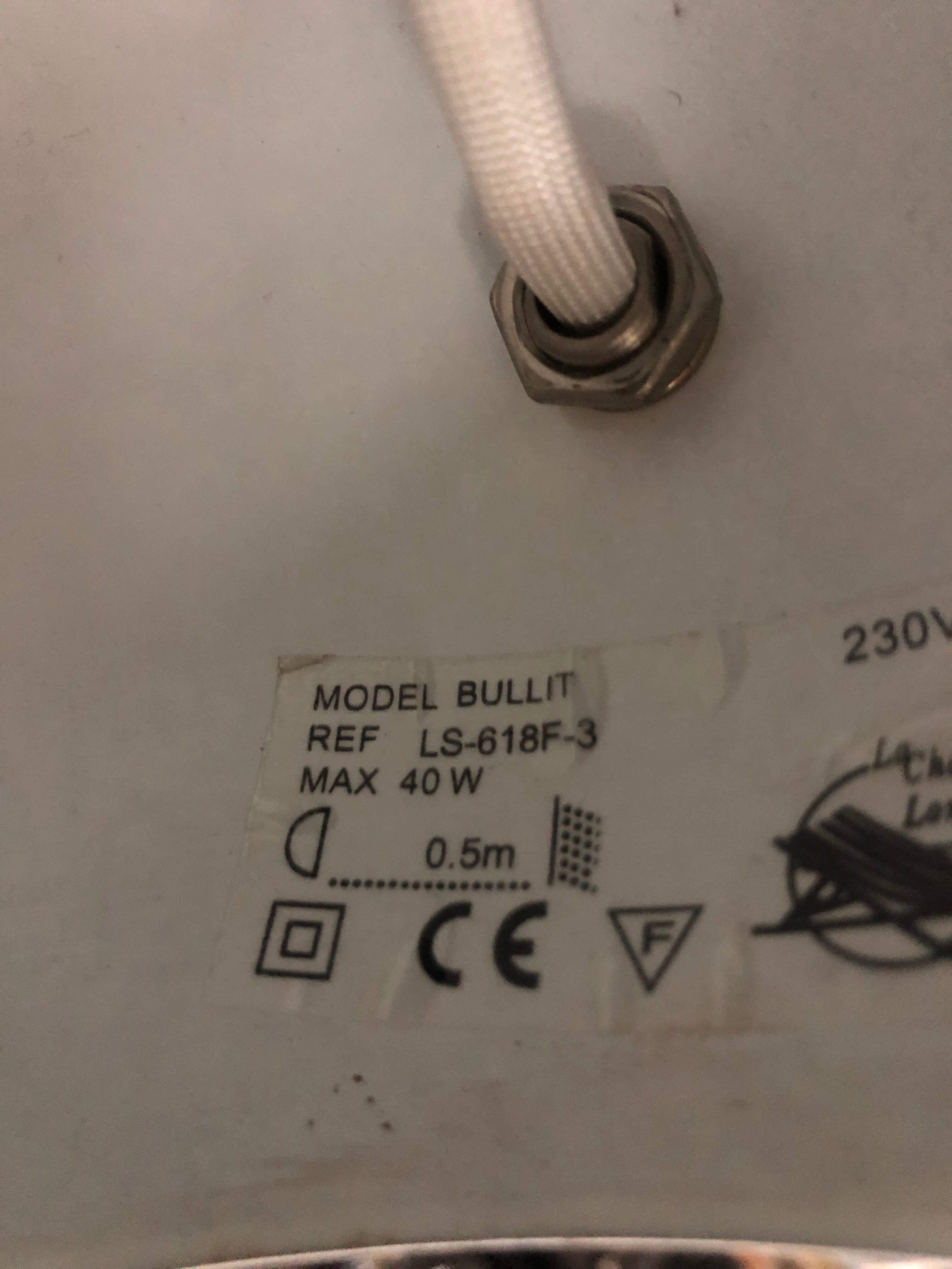 Floor lamp chrome balls "Bullit"