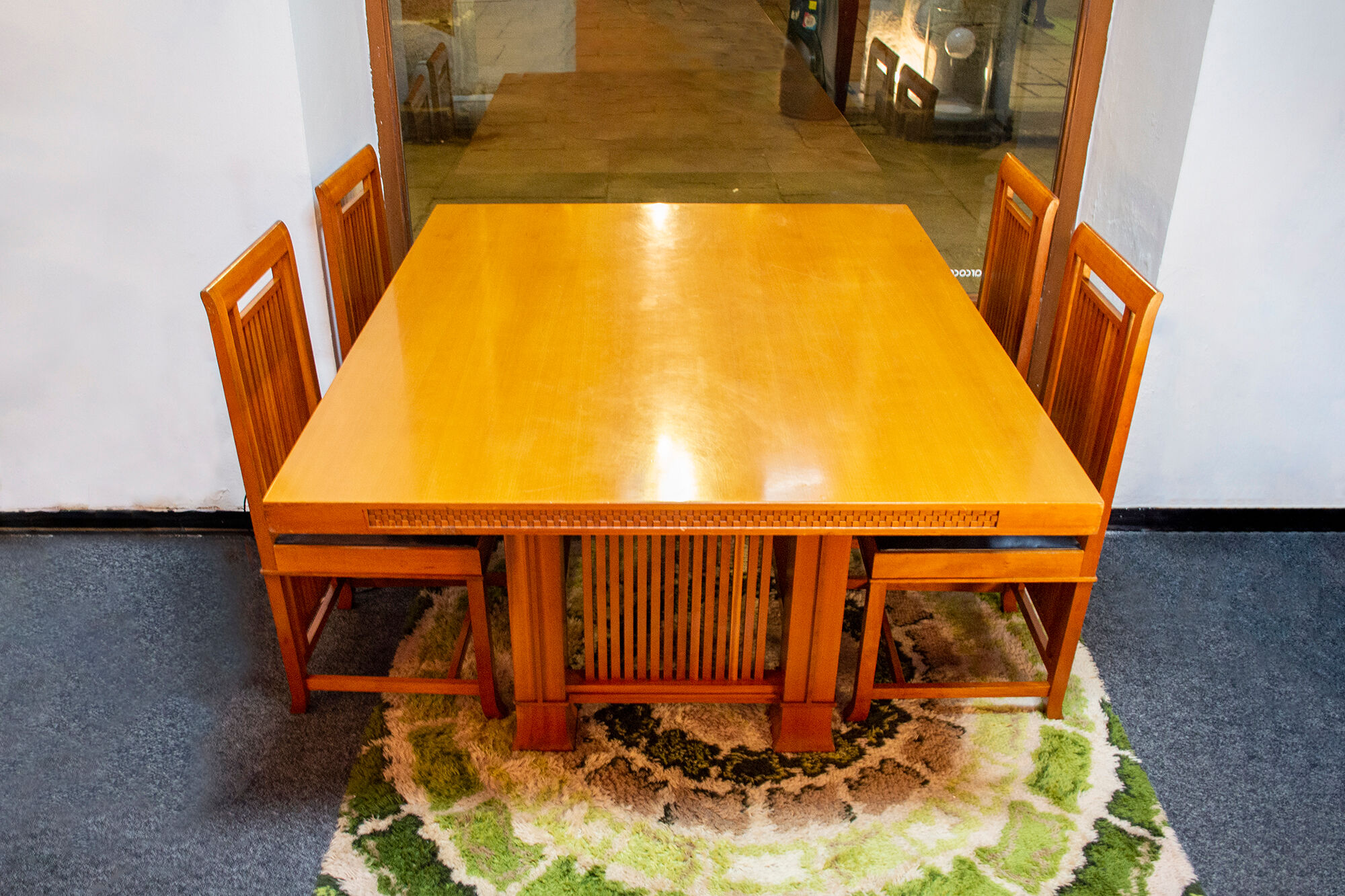 Table 615 Husser by Frank Lloyd Wright for Cassina, Italy 1992