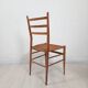 1950s vintage chair, hand-woven chiavarina