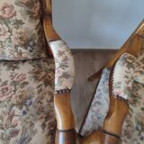 Voltaire style sofa armchair set