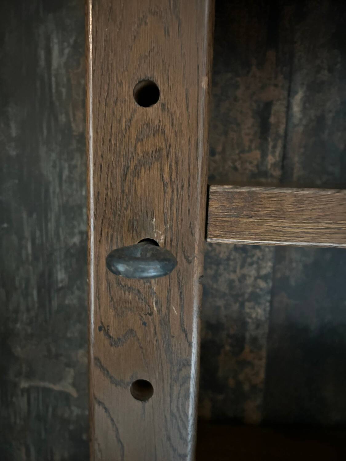 Vintage brutalist display cabinet