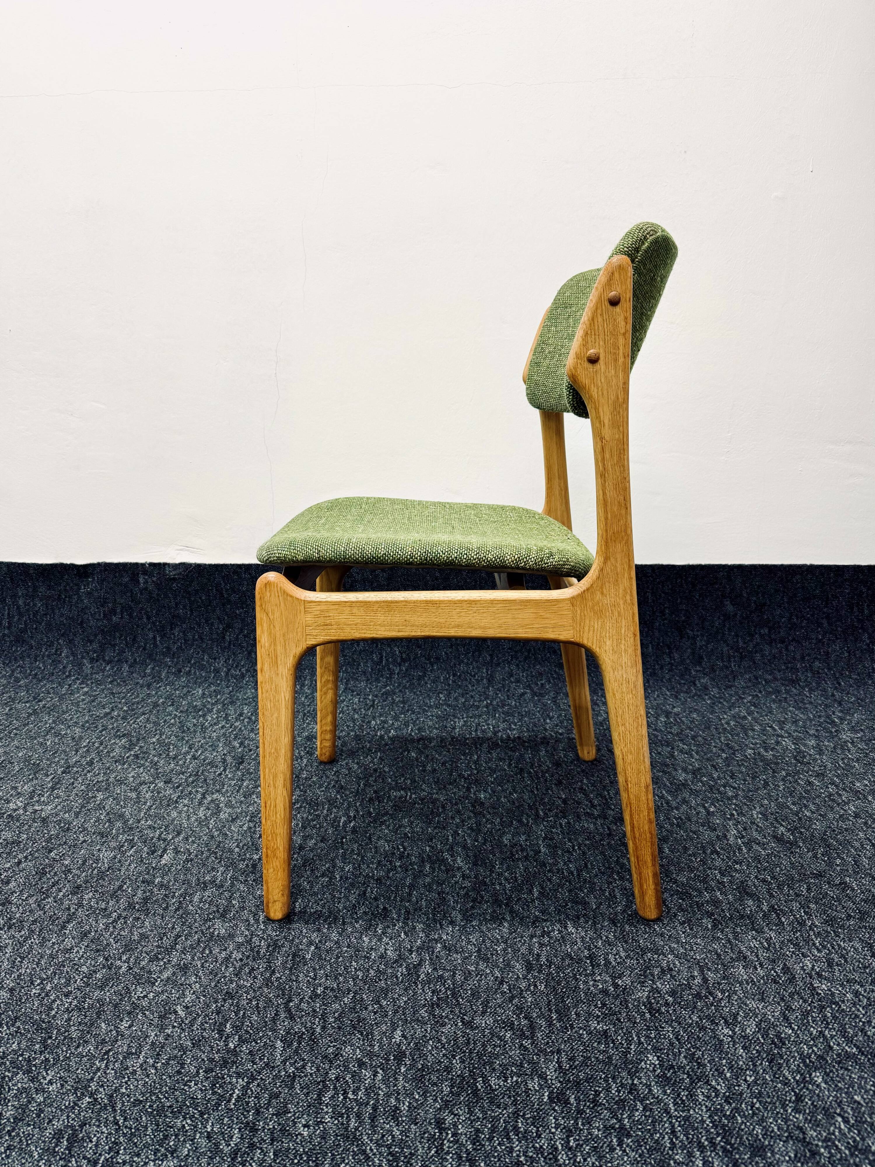 Set of 4 Danish Oak Dining Chairs by Erik Buch for O.D. Mobler