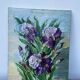 Bouquet of flowers old painting