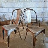 Set of 4 chairs Tolix A Xavier Pauchard 1930