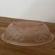 Art Deco soap dish, moulded glass, pink lilies of the valley.