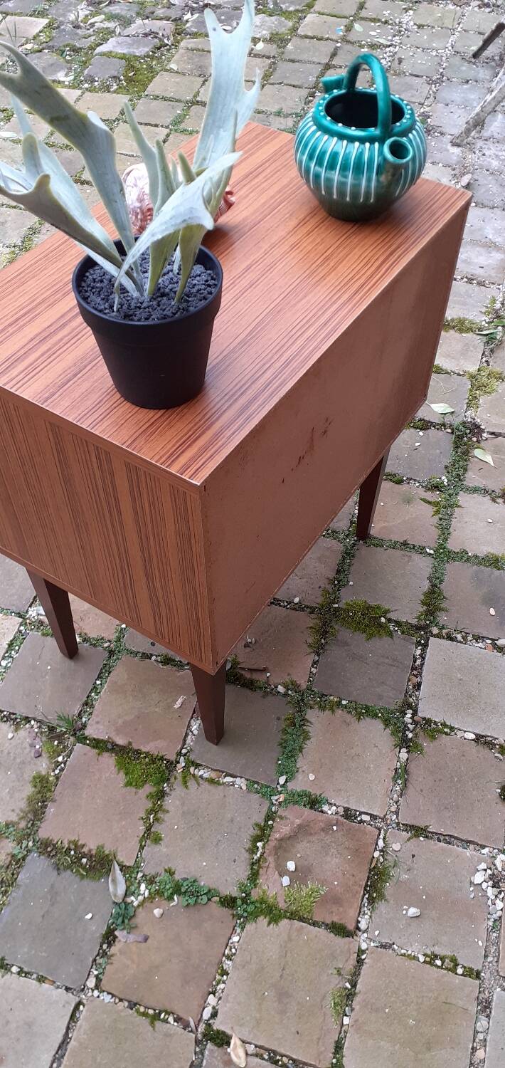 70s Scandinavian style bedside table