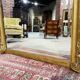 Napoleon III period fireplace mirror in gilded louis XV style wood
