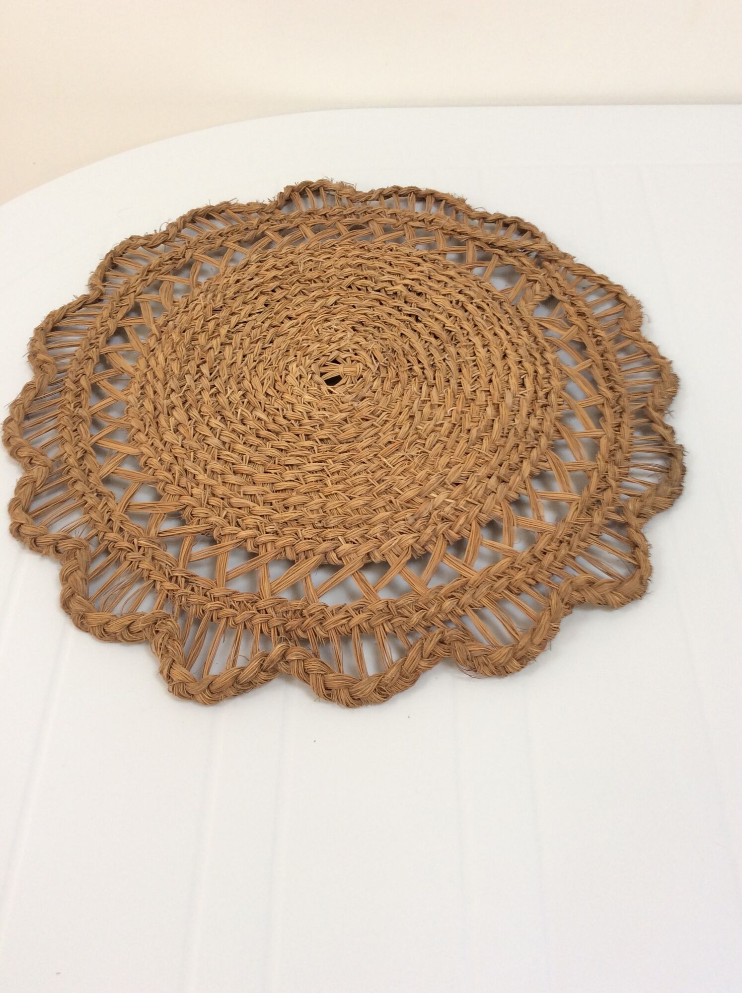 Mirror sun bohemian vintage braided fiberglass 50x50cm