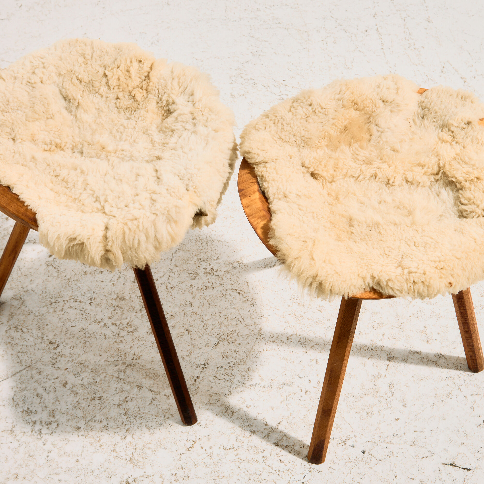 Tabouret de traite artisanal