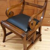 Notarial chair, luxurious library