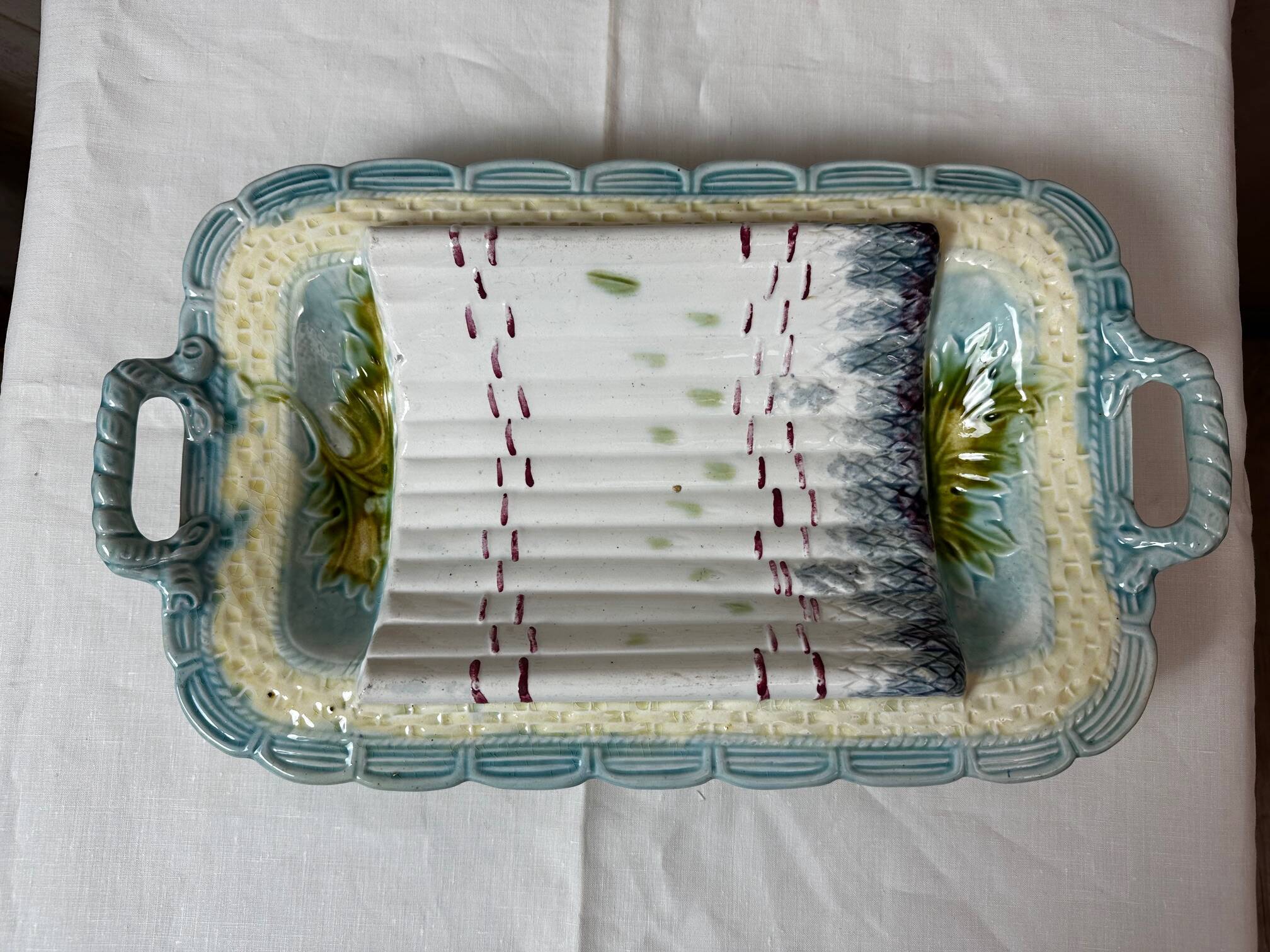 Asparagus dish with a sauce