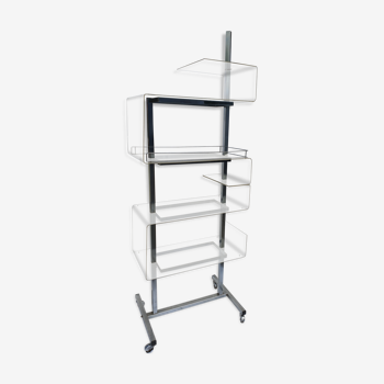 Etagère inox et plexy